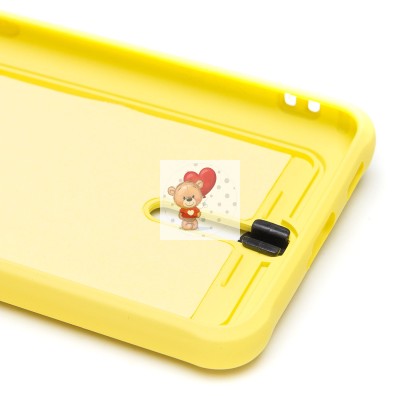 Чехол-накладка для Samsung G990 Galaxy S21FE (желтый) - SC304 с картхолдером