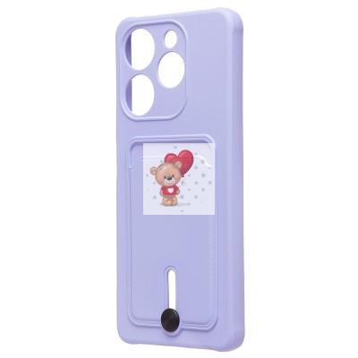 Чехол-накладка для Tecno Spark 10 Pro (светло-фиолетовый) - SC304 с картхолдером Чехол-накладка для Tecno Spark 10 Pro (светло-фиолетовый) - SC304 с картхолдером