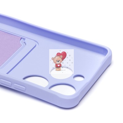 Чехол-накладка для Tecno Spark 10 Pro (светло-фиолетовый) - SC304 с картхолдером Чехол-накладка для Tecno Spark 10 Pro (светло-фиолетовый) - SC304 с картхолдером