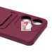 Чехол-накладка для Tecno Spark 10C (бордовый) - SC304 с картхолдером Чехол-накладка для Tecno Spark 10C (бордовый) - SC304 с картхолдером