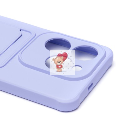 Чехол-накладка для Tecno Spark 20 Pro (светло-фиолетовый) - SC304 с картхолдером Чехол-накладка для Tecno Spark 20 Pro (светло-фиолетовый) - SC304 с картхолдером