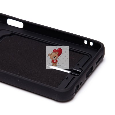 Чехол-накладка для Tecno Spark 20 (черный) - SC304 с картхолдером Чехол-накладка для Tecno Spark 20 (черный) - SC304 с картхолдером