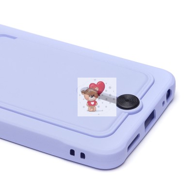 Чехол-накладка для Tecno Spark 20C (светло-фиолетовый) - SC304 с картхолдером