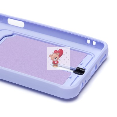 Чехол-накладка для Tecno Spark 20C (светло-фиолетовый) - SC304 с картхолдером