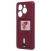 Чехол-накладка для Tecno Spark 20C (бордовый) - SC304 с картхолдером Чехол-накладка для Tecno Spark 20C (бордовый) - SC304 с картхолдером