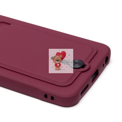 Чехол-накладка для Tecno Spark 20C (бордовый) - SC304 с картхолдером Чехол-накладка для Tecno Spark 20C (бордовый) - SC304 с картхолдером