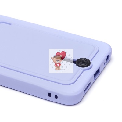 Чехол-накладка для Tecno Spark 20C (светло-фиолетовый) - SC304 с картхолдером