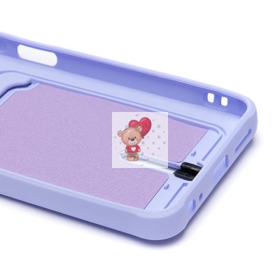 Чехол-накладка для Tecno Spark 20C (светло-фиолетовый) - SC304 с картхолдером