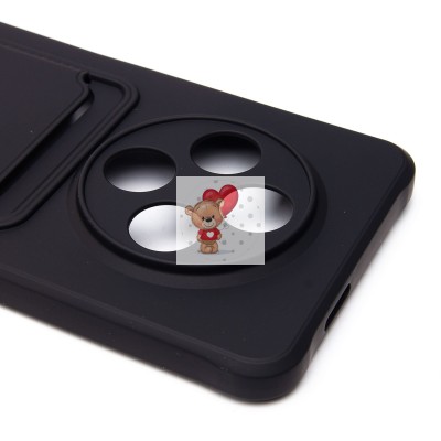 Чехол-накладка для Tecno Spark 30 4G (черный) - SC304 с картхолдером