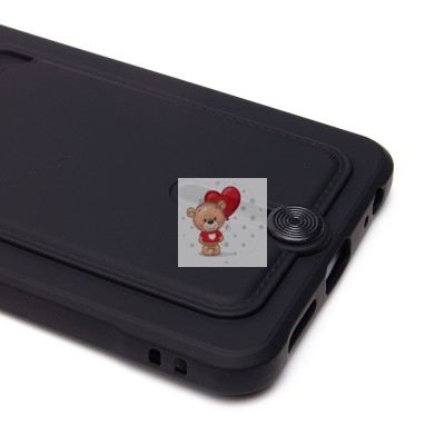 Чехол-накладка для Tecno Spark 30 4G (черный) - SC304 с картхолдером