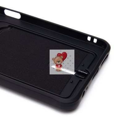 Чехол-накладка для Tecno Spark 30 4G (черный) - SC304 с картхолдером