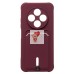 Чехол-накладка для Tecno Spark 30 4G (бордовый) - SC304 с картхолдером