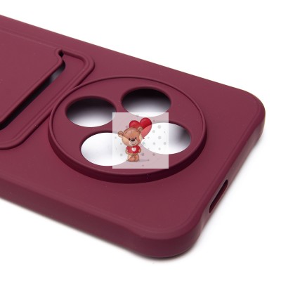 Чехол-накладка для Tecno Spark 30 4G (бордовый) - SC304 с картхолдером Чехол-накладка для Tecno Spark 30 4G (бордовый) - SC304 с картхолдером