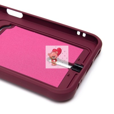 Чехол-накладка для Tecno Spark 30 4G (бордовый) - SC304 с картхолдером Чехол-накладка для Tecno Spark 30 4G (бордовый) - SC304 с картхолдером