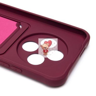 Чехол-накладка для Tecno Spark 30 4G (бордовый) - SC304 с картхолдером Чехол-накладка для Tecno Spark 30 4G (бордовый) - SC304 с картхолдером