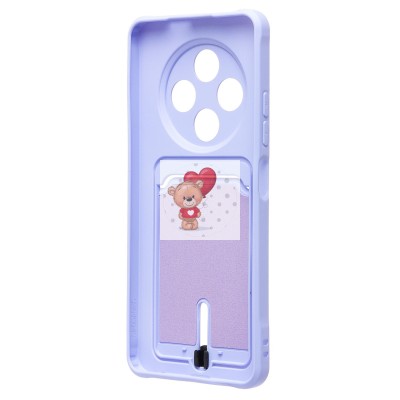 Чехол-накладка для Tecno Spark 30 4G (светло-фиолетовый) - SC304 с картхолдером