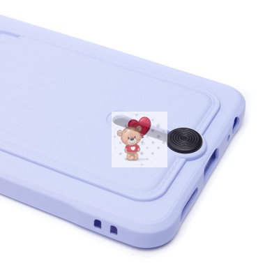 Чехол-накладка для Tecno Spark 30 4G (светло-фиолетовый) - SC304 с картхолдером