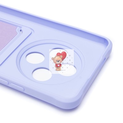 Чехол-накладка для Tecno Spark 30 4G (светло-фиолетовый) - SC304 с картхолдером