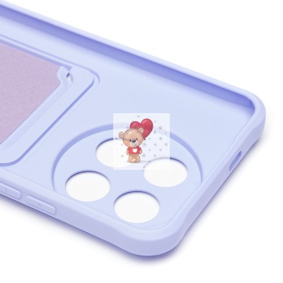 Чехол-накладка для Tecno Spark 30 Pro (светло-фиолетовый) - SC304 с картхолдером