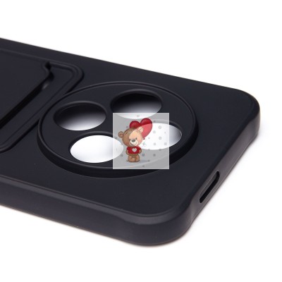 Чехол-накладка для Tecno Spark 30C 4G (черный) - SC304 с картхолдером