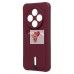 Чехол-накладка для Tecno Spark 30C 4G (бордовый) - SC304 с картхолдером