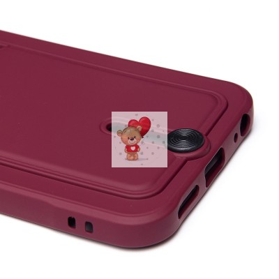 Чехол-накладка для Tecno Spark 30C 4G (бордовый) - SC304 с картхолдером