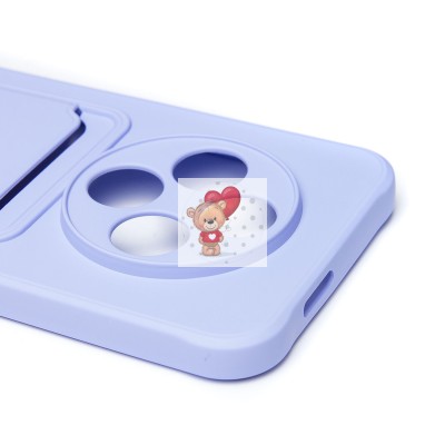 Чехол-накладка для Tecno Spark 30C 4G (светло-фиолетовый) - SC304 с картхолдером