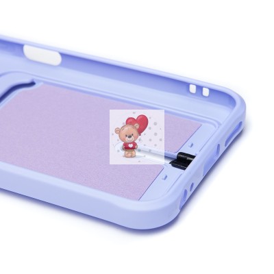 Чехол-накладка для Tecno Spark 30C 4G (светло-фиолетовый) - SC304 с картхолдером