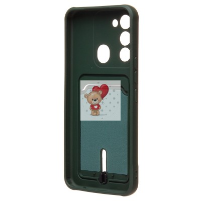 Чехол-накладка для Spark Go (темно-зеленый) - SC304 с картхолдером Чехол-накладка для Spark Go (темно-зеленый) - SC304 с картхолдером