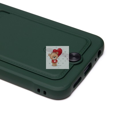 Чехол-накладка для Spark Go (темно-зеленый) - SC304 с картхолдером Чехол-накладка для Spark Go (темно-зеленый) - SC304 с картхолдером