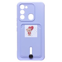 Чехол-накладка для Spark Go (темно-фиолетовый) - SC304 с картхолдером Чехол-накладка для Spark Go (темно-фиолетовый) - SC304 с картхолдером