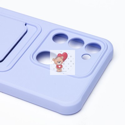 Чехол-накладка для Tecno Spark 8c (темно-фиолетовый) - SC304 с картхолдером Чехол-накладка для Tecno Spark 8c (темно-фиолетовый) - SC304 с картхолдером