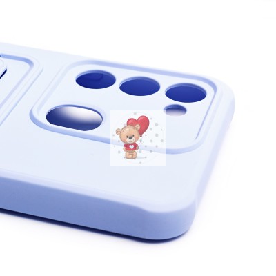 Чехол-накладка для Tecno Spark 8c (светло-фиолетовый) - SC304 с картхолдером