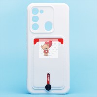 Чехол-накладка для Spark Go (белый) - SC304 с картхолдером Чехол-накладка для Spark Go (белый) - SC304 с картхолдером