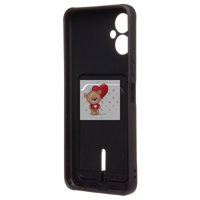 Чехол-накладка для Tecno Spark 9 Pro (черный) - SC304 с картхолдером Чехол-накладка для Tecno Spark 9 Pro (черный) - SC304 с картхолдером