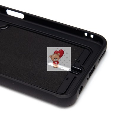 Чехол-накладка для Tecno Spark 9 Pro (черный) - SC304 с картхолдером Чехол-накладка для Tecno Spark 9 Pro (черный) - SC304 с картхолдером