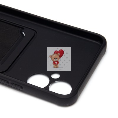 Чехол-накладка для Tecno Spark 9 Pro (черный) - SC304 с картхолдером Чехол-накладка для Tecno Spark 9 Pro (черный) - SC304 с картхолдером