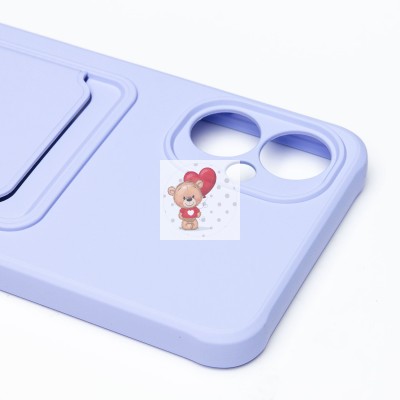 Чехол-накладка для Tecno Spark 9 Pro (темно-фиолетовый) - SC304 с картхолдером Чехол-накладка для Tecno Spark 9 Pro (темно-фиолетовый) - SC304 с картхолдером