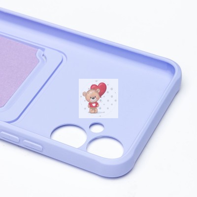 Чехол-накладка для Tecno Spark 9 Pro (темно-фиолетовый) - SC304 с картхолдером Чехол-накладка для Tecno Spark 9 Pro (темно-фиолетовый) - SC304 с картхолдером