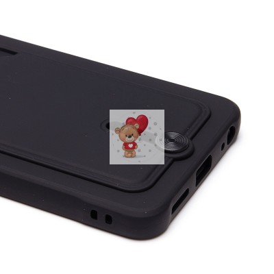 Чехол-накладка для Tecno Spark Go 2024 (черный) - SC304 с картхолдером