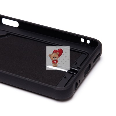 Чехол-накладка для Tecno Spark Go 2024 (черный) - SC304 с картхолдером