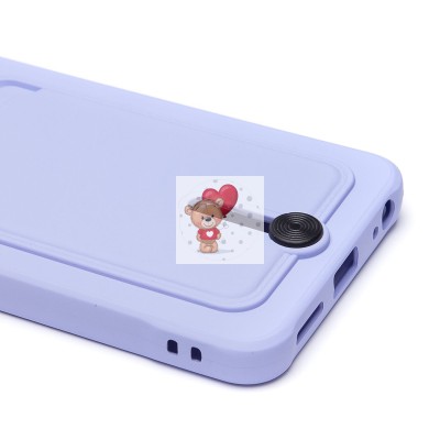 Чехол-накладка для Tecno Spark Go 2024 (светло-фиолетовый) - SC304 с картхолдером