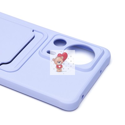 Чехол-накладка для Xiaomi 13 Lite (светло-фиолетовый) - SC304 с картхолдером