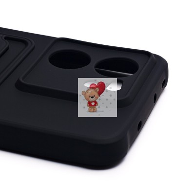 Чехол-накладка для Xiaomi 13T (черный) - SC304 с картхолдером