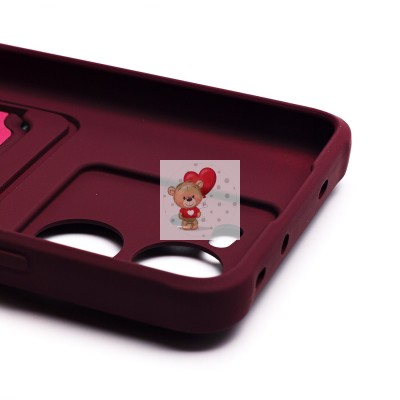 Чехол-накладка для Xiaomi 13T Pro (бордовый) - SC304 с картхолдером Чехол-накладка для Xiaomi 13T Pro (бордовый) - SC304 с картхолдером