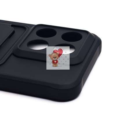 Чехол-накладка для Xiaomi 14 (черный) - SC304 с картхолдером