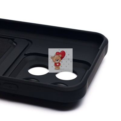 Чехол-накладка для Xiaomi 14 (черный) - SC304 с картхолдером