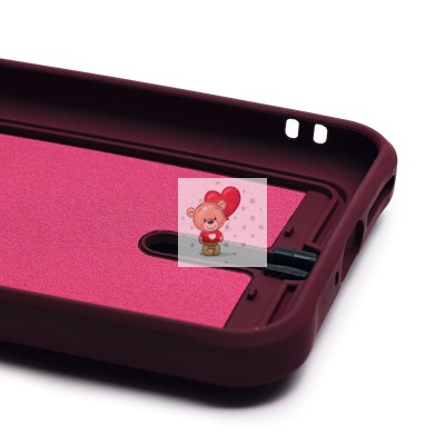 Чехол-накладка для Xiaomi 14 (бордовый) - SC304 с картхолдером Чехол-накладка для Xiaomi 14 (бордовый) - SC304 с картхолдером