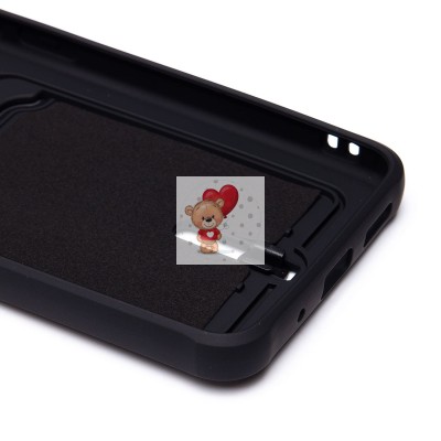 Чехол-накладка для Xiaomi Redmi 12C (черный) - SC304 с картхолдером Чехол-накладка для Xiaomi Redmi 12C (черный) - SC304 с картхолдером