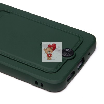 Чехол-накладка для Xiaomi Redmi 12C (темно-зеленый) - SC304 с картхолдером Чехол-накладка для Xiaomi Redmi 12C (темно-зеленый) - SC304 с картхолдером